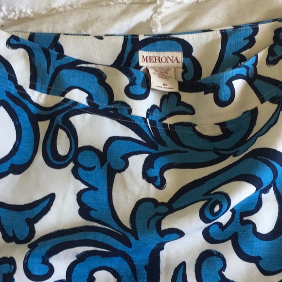 Cute linen summer skirt from Merona; size 10 - Picture 2 of 4